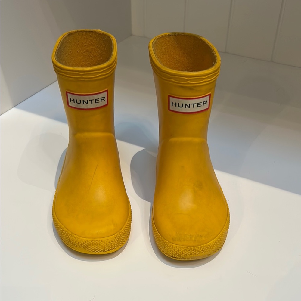 Hunter Kids Classic Yellow Boots